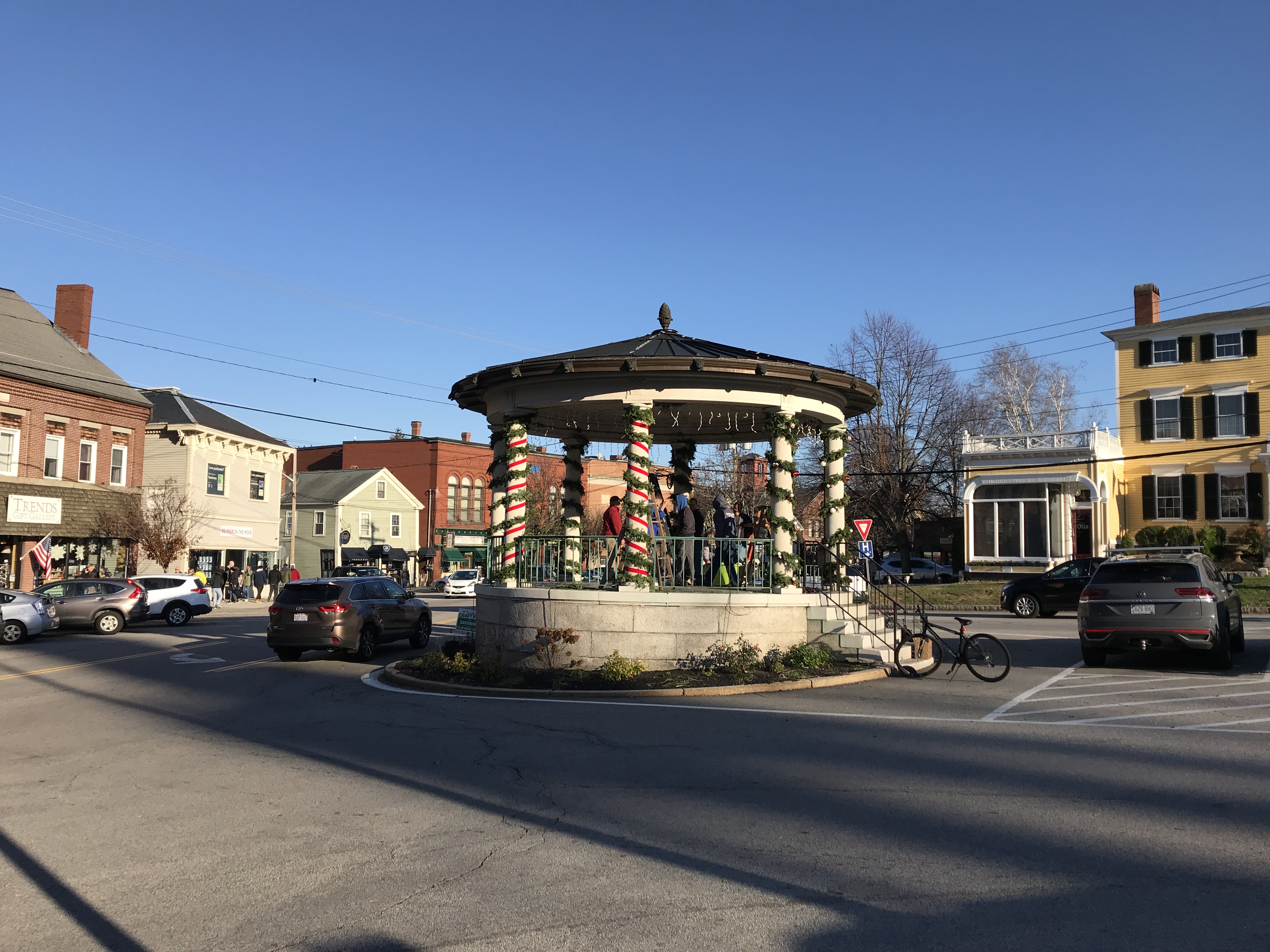 The bandstand at Christmas