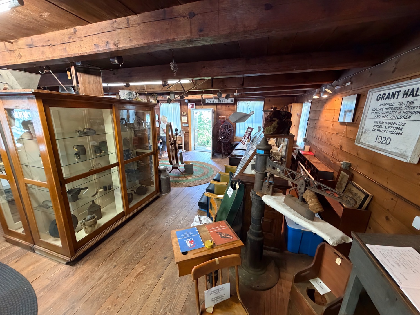 Inside the Museum of Ossipee History at Grant Hall